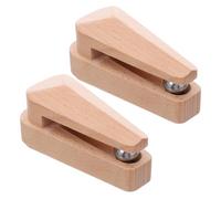 Alipis 2pcs Wooden Rug Hangers Non Drilling Tapestry Clamps Wall Hooks for Hanging Quilts Towels Blankets Rustic Minimalist Space Saving Holders for Coffee Bar Bathroom Decor