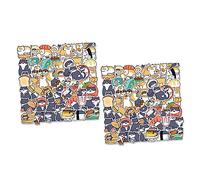 Alipis 2Sets Cartoon Cat Stickers Decorative Graffiti Luggage Decals for DIY Scrapbooks Diaries Handbooks Adorable Animal Sticker Pack for Gifts and Personalization