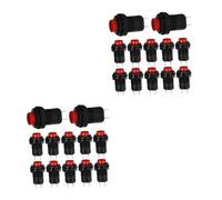 Alipis 2sets Momentary Push Button Switch Panel Cutout Circuit Button for Replacement Gadget Safe and Practical Design for Various Applications Random Color 12pcs*2
