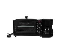 Alipis 3-in-1 Breakfast Maker Station Breakfast Machine Sandwiches Oven Electric Breakfast Maker for Eggs Meat Sausage Bacon