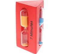 Alipis 3 Pcs Egg Timer Hourglass 3/5/7 Minute Sand Timer Wood Glass Sand Multipurpose for School and Wash Your Hands