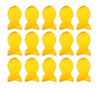 Alipis 3 Sets Fish Shaped Pet Memorial Paper Tribute, Yellow Foil Paper, for Cats and Dogs, Memorial and Farewell Ceremonies, Pet Owners