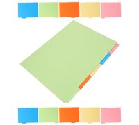 Alipis 3 Sets Notebook Tab Dividers Binder Divider Index Classified Labels A4 4-Hole Paperboard Sheets Assorted Color Beautiful Distinctive Style for Hardcover Notebooks and Presentations