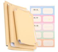 Alipis 30 Sheets Self-Adhesive Kraft Paper Book Covers Multi Size Set with 10 Large, 10 Medium, 10 Small for Softcover and Hardcover Books School Textbook Protection