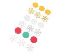 Alipis 300pcs Christmas Snowflake Confetti with Red Green Gold Silver Glitter Festive Table Decorations for Holiday Parties Winter Dessert Tables and Seasonal Celebrations
