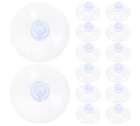 Alipis 300pcs Clear Plastic Mushroom Head Suction Cups Anti-Slip Glass Table Pads for Windows Desktops Wreaths Reusable Transparent Bumper Pads for Impact Reduction