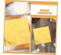 Alipis 300PCS Gold Foil Candy Wrappers Square Aluminum Packaging Paper for DIY Caramel Chocolate Sweets Food Grade Wrapping for Party Favors Wedding Decorations and Tea Preservation