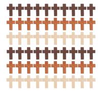 Alipis 300pcs Small Wooden Cross - Jesus Dangle Charm Mini Christ Crucifix Pendants For Necklace Pendants First Communion Jewelry Making Supplies