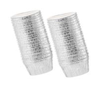 Alipis 30pcs Cupcake Molds Baking Cups for Cupcakes Muffins Pies Egg Tarts Tinfoil Baking Molds Heat Resistant Non-deformable Supplies