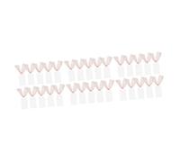 Alipis 30pcs Frosted Acrylic Reserved Table Signs for Weddings Reusable Name Tags with Ribbon Elegant Party Decorations for Guest Seating Blank Tags for Special Events
