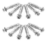 Alipis 30Pcs M6X52 Heavy-Duty Galvanized Steel Hollow Wall Anchors with Drywall Expansion Bolts for Plasterboard Fixing and Jack Nuts Installation