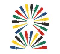 Alipis 30pcs Mini Hook Test Clips for Multimeter Leads Electrical Testing Probes with Accurate Measurement Wide Compatibility for Circuit Boards Electronic Repairs and Component Analysis