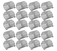 Alipis 30pcs Miniature Plastic Barbed Wire Fence for Building Blocks, Military Base Toy Accessories, Silver Roadblock Spring Barriers for Toy Soldier Dioramas and War Layouts