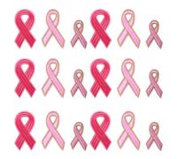 Alipis 30pcs Pink Ribbon Embroidery Patches Set, Hot Melt Sticker Cloth Appliques for Garment Accessories, DIY Embroidered Cloth Patches for Sewing and Craft Decoration