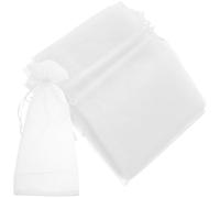 Alipis 30pcs White Cloth Wine Bottle Tote Bags with Drawstring, Portable and Keeps Items Clean, Suitable for Red Wine and Candy, for Wedding and DIY Wrapping