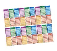 Alipis 36 Sheets Portable Budget with Punched Design Expense Tracking Budget Sheets for Cash Management Wallet-friendly Household Financial Organizer Multi-color