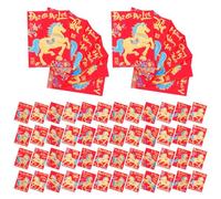 Alipis 360pcs Lunar Year Red Money Bags Vietnamese Spring Festival Red Envelopes for Cash Cultural Inclusivity Vibrant Design Traditional Chinese Year Lucky Packets