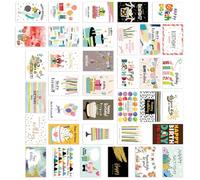 Alipis 36pcs Assorted Colour Birthday Greeting Cards with Envelopes Paper Material Creative Happy Birthday Cards and Adults for DIY and Party Wishes
