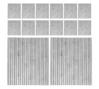 Alipis 36pcs Military Model Scene Building Doll House Dollhouse Roof Tile Miniature Dollhouse Building Supplies Architecture Models Material Roof Tiles for House Roofing Silver