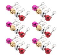 Alipis 36pcs PET Collar Bells DIY for Cats and Dogs Colorful Iron | Clip on Charm for Keychains, Zipper Pulls, Crafting, Mix and Match Colours, Cat Parents