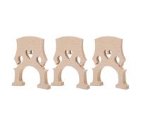 Alipis 3pcs 4/4 Full Size Cello Maple Bridge Replacement Parts, Wood Cello Bridge Accessory for Enhancing Sound Purity and Sturdy Structure, Suitable for Student Beginners