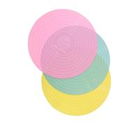 Alipis 3pcs Baking Silicone Mat Round Silicone Pastry Kitchen Mat 30cm Circular Measuring Dough Kneading Pad Smooth Surface Easy to Clean for Baking and Fondant Making Beginners