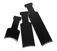 Alipis 3PCS Balayage Highlighting Boards Hair Dyeing Tool for Precise Salon and Home Use Portable Black Small Medium Large Paddle Hair Color Application Kit for Hairstylist Essentials