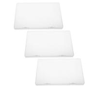 Alipis 3pcs Birth Certificate Holder Plastic Storage Box with Elegant Visual Design, Portable and Quick Content Confirmation for Birth Certificate and Important Papers, Suitable