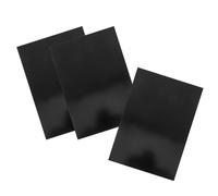 Alipis 3pcs Black Anodized Aluminum Engraving Blanks Multipurpose Scratch-resistant Metal Plates for Business Cards Signage and Crafting Corrosion-resistant Aluminum Sheets