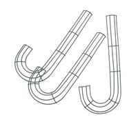 Alipis 3pcs Candy Cane Shape Metal Wreath Frame Distinctive J Shaped Wire Rings for Easy DIY Holiday Decor and Festive Front Door Displays Sturdy and Reusable