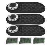 Alipis 3pcs Car Anti-Slip Mat Phone Holder - Multifunctional Dashboard Organizer with Temporary Parking Number - Universal Anti-Slip Mat for Phones Keys Sunglasses