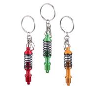 Alipis 3pcs Car Spring Pendant Key Decoration Key Chain with Aluminium Alloy Material Realistic Appearance and Not Easy to Rust Feature, Simple Practical Style with Fastener
