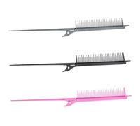 Alipis 3pcs Carbon Fiber Rat Tail Combs Lightweight Hair Styling Tools for Hairdressers Women Professional Hair Cutting Coloring Accessories