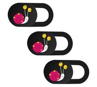 Alipis 3Pcs Cartoon Snail Pattern Laptop Webcam Privacy Cover Slider, Universal Computer Camera Lens Protection Sticker for