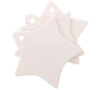 Alipis 3pcs DIY Ceramic Pendants for Painting with Smooth Surface, Hand-painted Craft Pendant Tags Suitable for Kids Arts and Crafts, for Painting and Anniversary Projects