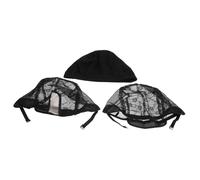 Alipis 3pcs Elastic Lace Wig Caps Hair Nets for Women Men Mesh Stretchy Hair Care Tool Comfortable Breathable Net Caps for Styling and Bun Protection