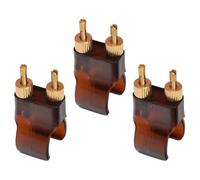 Alipis 3pcs Erhu String Adjusters Fine Tuners Made of Abs and Brass with Solid Timbre and Clamping Precision for Flat Bar Chinese Bowed Instruments Random Color