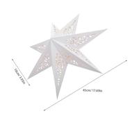 Alipis 3pcs Foldable Paper Star Lantern Lampshades for Christmas Wedding Party Decorations Hollow White Star Lamp Covers Creating Romantic Light Effects and Multi-Scene Versatile Use