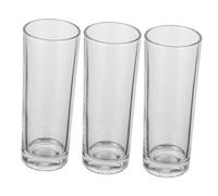 Alipis 3pcs Glass Drinking Cups Set 330ml Juice Glasses Multi-Function Water Glasses for Kitchen, Party, and Household Use