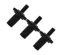 Alipis 3pcs Guitar Insert Bridge Saddles Metal Screws Electric Guitar Saddles Hardware Tremolo Bridge Screws Tremolp Parts Black