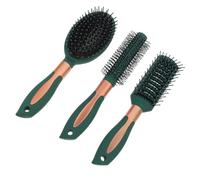 Alipis 3pcs Hair Brush Set for Curly Hair with Airbag Massage Comb Curved Vented Paddle Comb Comfortable Grip Scalp Stimulating
