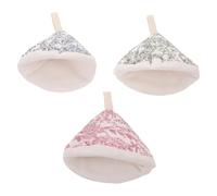 Alipis 3pcs Japanese Style Triangular Cotton Pot Handle Covers Heat Insulated Cast Iron Grip Protector with Hanging Loop for Cooking and Meal Prep