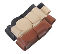 Alipis 3pcs Leather Harmonica Cases Soft Protective Sleeves for Musicians Travel Storage Scratch-resistant Single Harmonica Pouch Brown Black