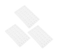 Alipis 3pcs Miniature Silicone Brick Molds for DIY Sand Tables and Dollhouse Building Precise Dimensions for Easy Assembly Smooth Demolding Crafting Accessories for Model Construction