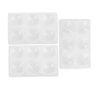 Alipis 3pcs Porcelain Spot Plates with Wells Chemical Experiment Reaction Boards Stable Nonreactive Laboratory Testing Tools for Accurate Scientific Analysis and Multifunctional Research