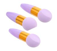 Alipis 3pcs Puff Diagonal Cutter Makeup Sponge Handle for Foundation Powder Blending Reusable Cosmetic Applicator for Face Makeup Touch-ups