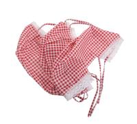 Alipis 3Pcs Red Plaid Fabric Basket Liners for Rattan Storage Baskets, Reusable Cloth Replacement Inserts 32X22X14Cm, Suitable for Picnic, Bread, and Kitchen Use