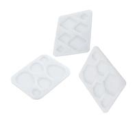Alipis 3pcs Silicone Earring Mold for DIY Jewelry Making Geometric Resin Molds with Teardrop Hexagon Large Arc Shapes Reusable Epoxy Resin Pendant Moulds for Earrings Necklaces and Crafts