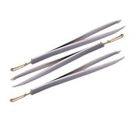 Alipis 3Pcs Stainless Steel Eyebrow Grooming Tools Dual Head Brow Clips for Precise Hair Removal Portable Face Tweezers for Women