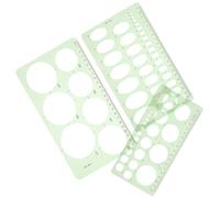 Alipis 3pcs Students Drawing Template Lightweight Geometric Plastic Drawing Stencils Creative Appearance for Drafting at Home Suitable for Artists Designers